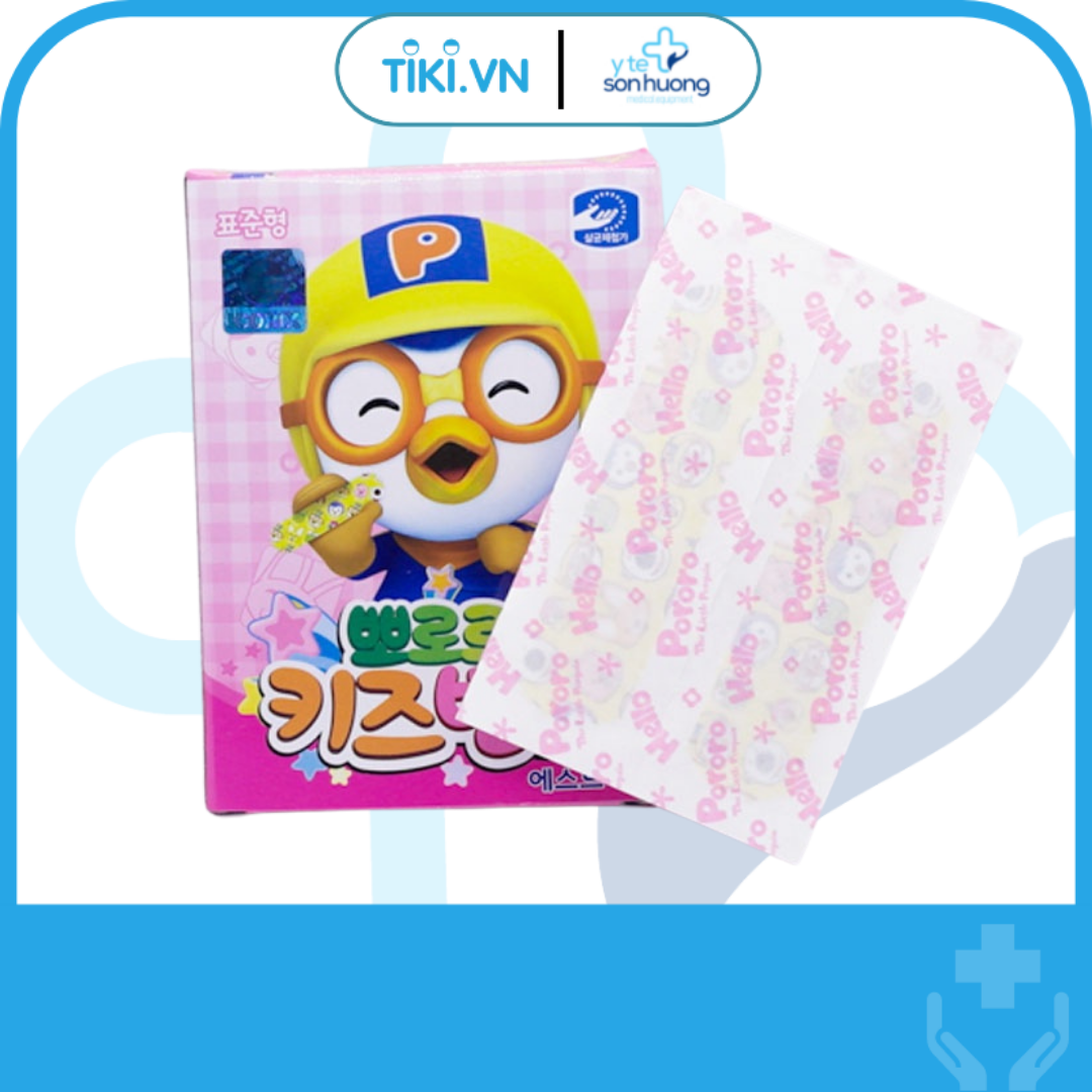 Băng Keo Cá Nhân Pororo Kids H.20M Young Chemical 7.2cm x 1.8cm