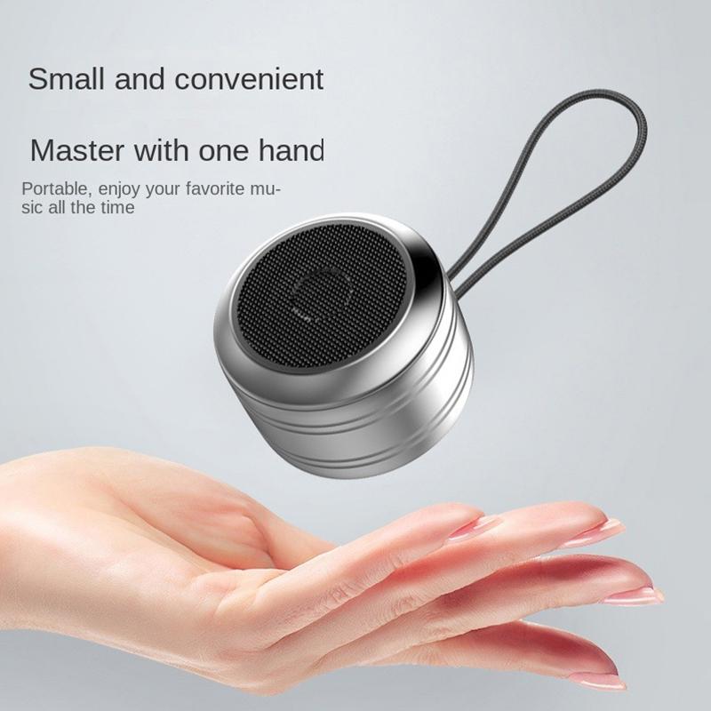 Loa không dây Bluetooth V5.0 Loa di động ngoài trời mini 3W Loa siêu trầm Cuộc gọi rảnh tay có Mic Màu sắc: Đen