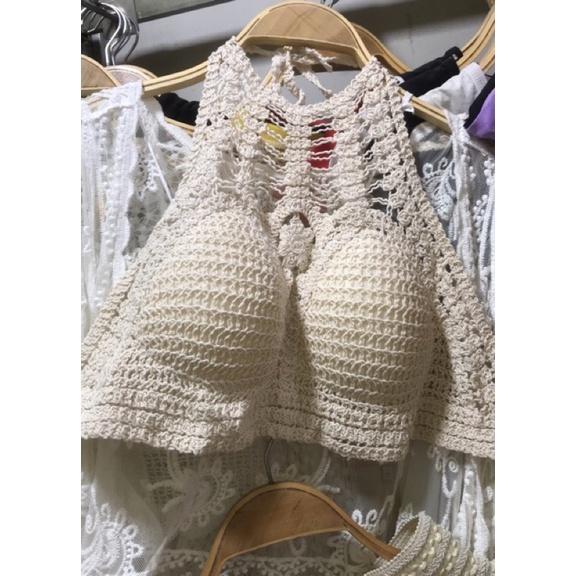 19-Set bikini ren đi biển 3 món- có bán rời