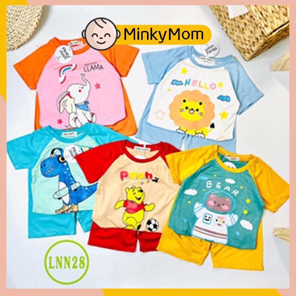 Bộ Cộc Tay Cho Bé LNN28 Đồ Bộ Thun Lạnh Cao Cấp Mềm Mịn Thoáng Mát Hàng Chuẩn Loại 1 MINKY MOM Dễ Chịu, Thoải Mái Cho Bé