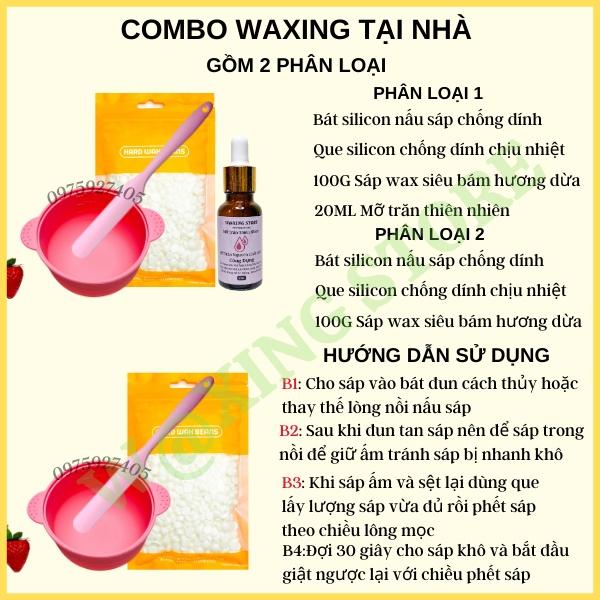 Combo wax lông nóng ngon,bổ,rẻdùng tại nhà siêu tiện lợi