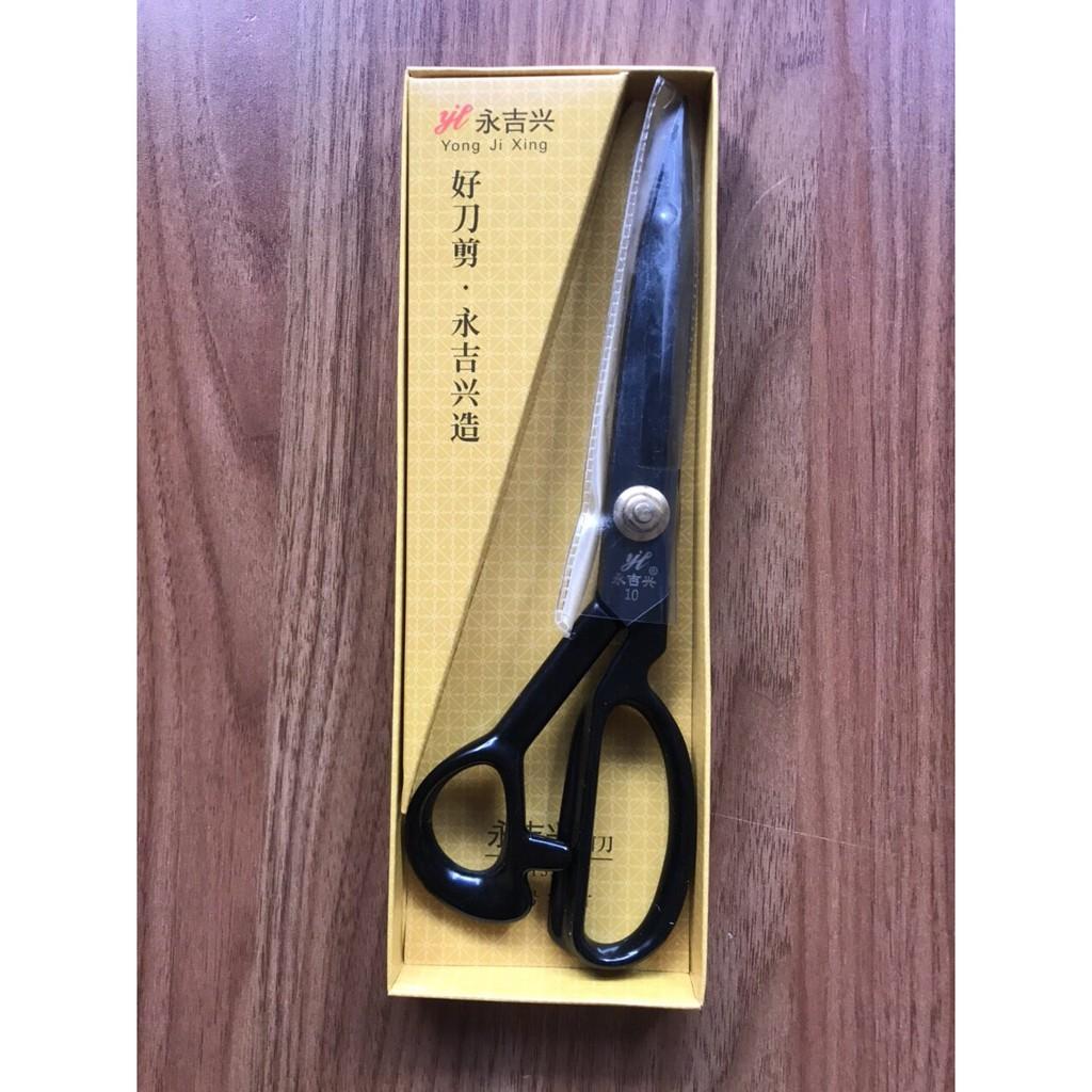 Kéo cắt vải chuyên nghiệp ngọt và nhẹ , kéo cắt hộp vàng có 4 size 9 , 10 ,11, 12 kéo cắt vải lưỡi cắt đen hộp vàng