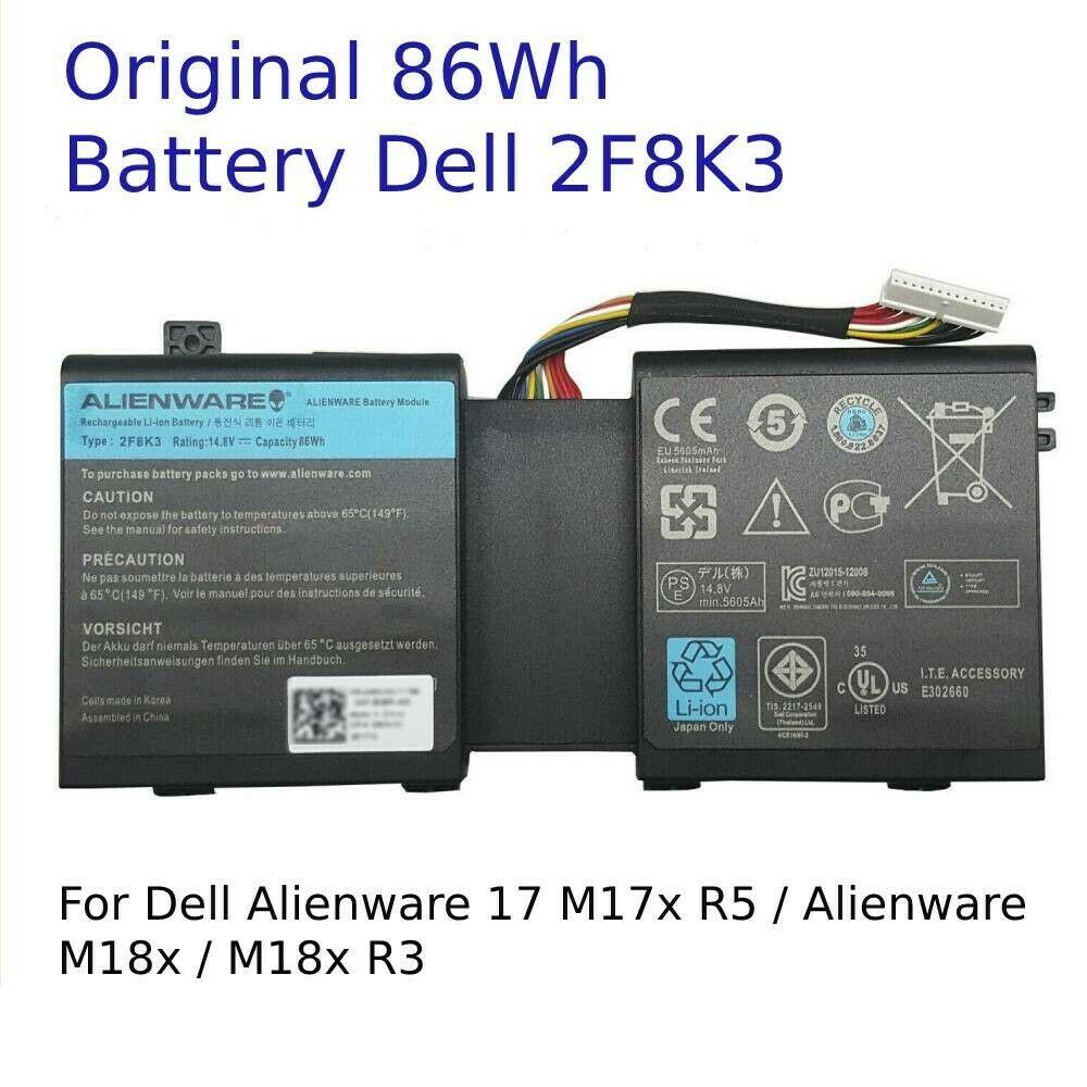 Pin (Battery) Dùng Cho Laptop Dell Alienware 17 17X M17X-R5 18 18X M18X-R3 2F8K3