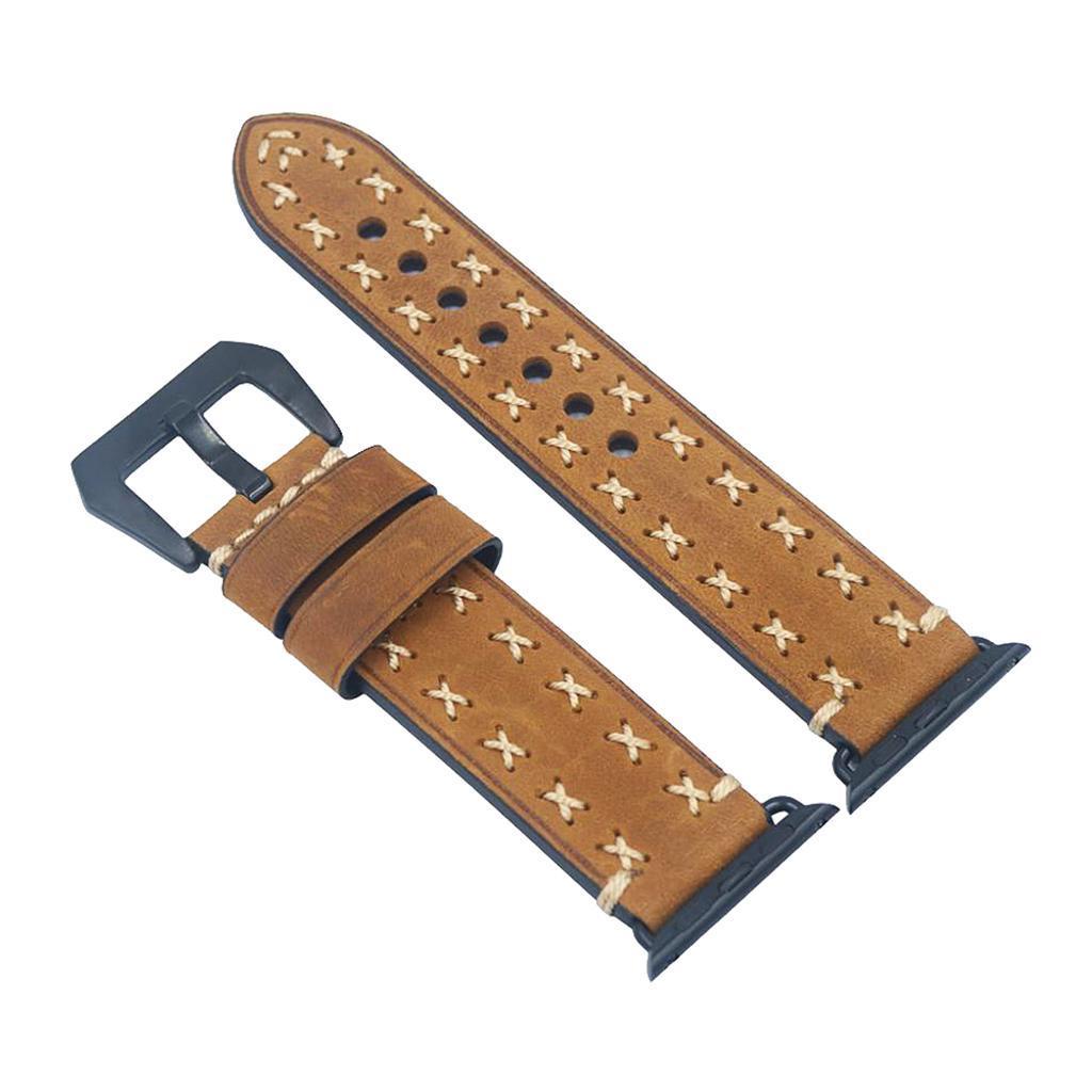 Replacement Cow Leather Wrist Band Strap for  Watch  Series