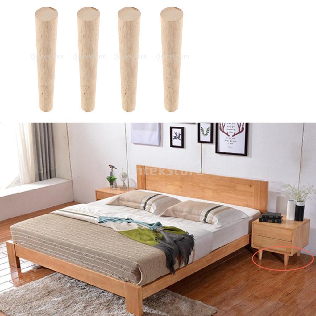 Pack 4, 18CM Universal Solid Wood Furniture Leg Sofa Leg Table Leg Desk Feet