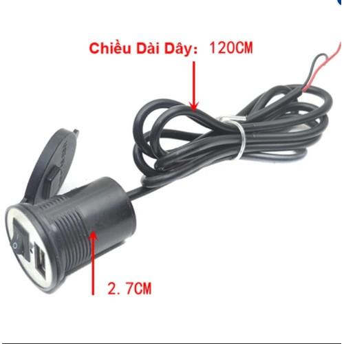 Bộ sạc điện thoại trên xe máy đa năng tiện dụng loại tốt