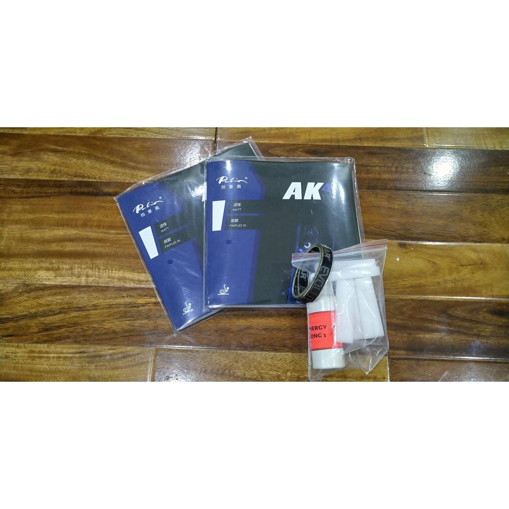 COMBO 2 MẶT PALIO AK'47 XANH TẶNG KÈM KEO SỮA DÁN MẶT VỢT ENERGY LONG 3 VÀ VIỀN VỢT