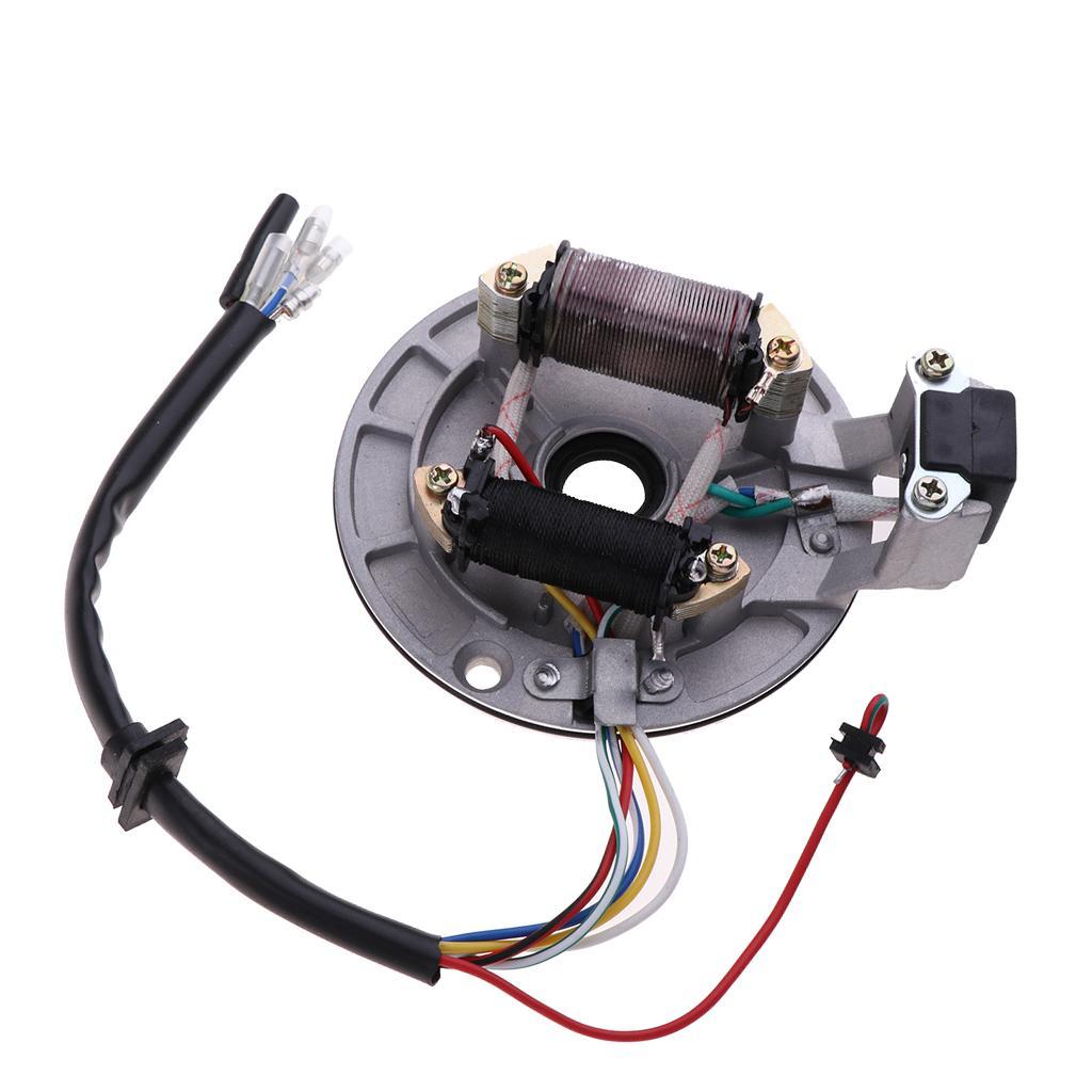 Motorcycle ATV Ignition Coil Magneto 2 Pole for 110ccm Motorcycle