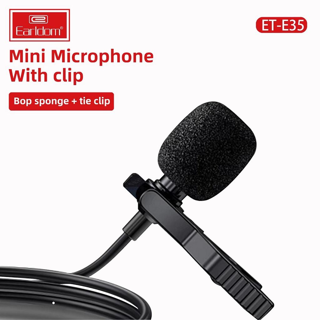 Mic Thu Âm Mini dành cho Điện Thoại Chân lighning Earldom E36 - Hàng chính hãng Earldom E36