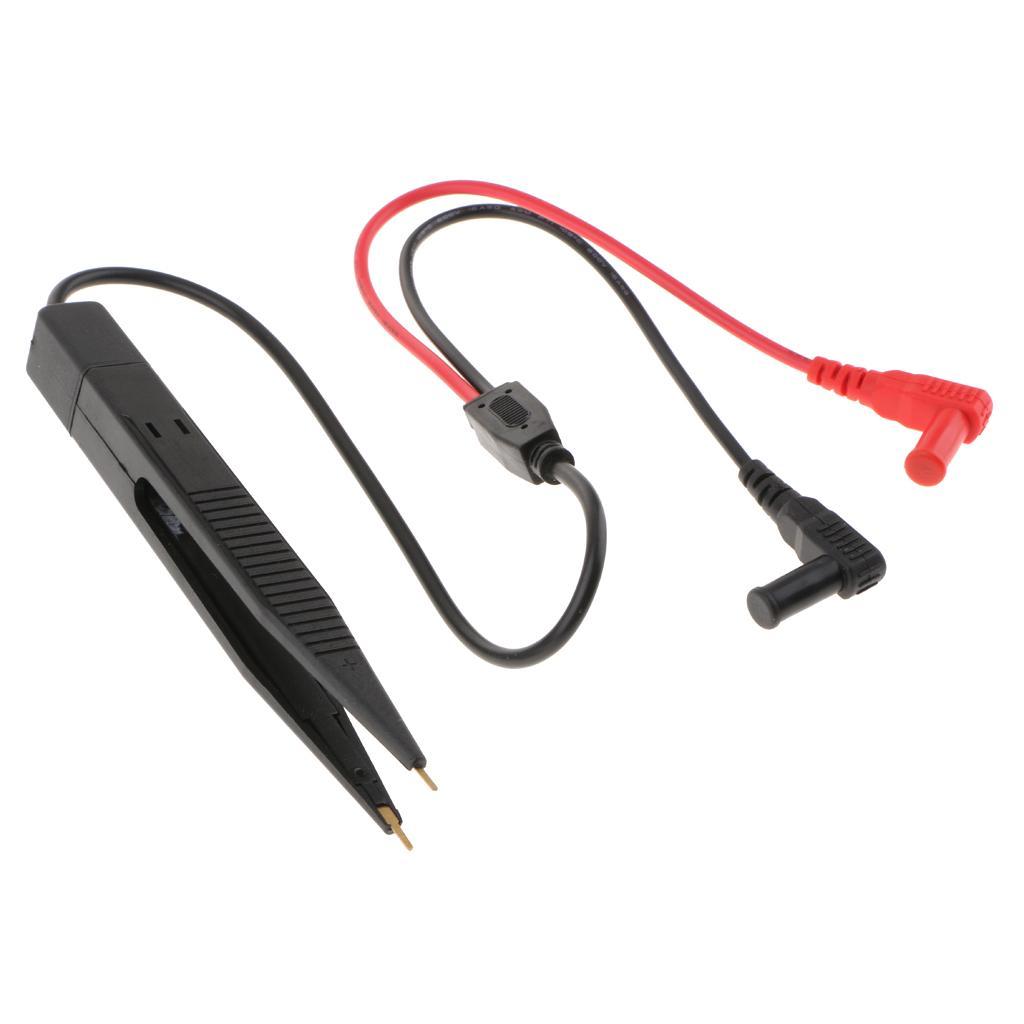 SMD Measure Tweezers Multimeter Precision Test Pen Inductor Clip Probe
