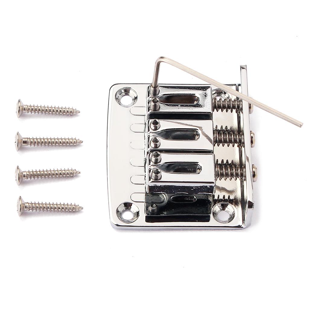 Adjustable 3 String Guitar Bridge Tailpiece Metal for Cigar Box Guitar DIY Set