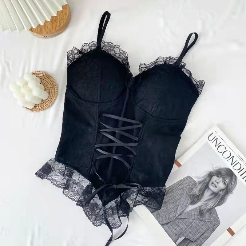 Áo Bra Nữ Ren Hoa Tiểu Thư Đính Hạt Viền Bèo, Chun Sau Dáng Croptop Siêu Xinh Kèm Mút Ngực áo bra Ren phối nơ ngực