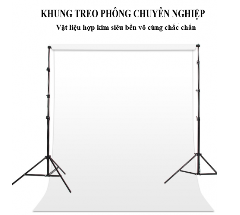 Khung Treo Phông Nền BackDrop Studio Easy Xếp Gọn 2,6x3m