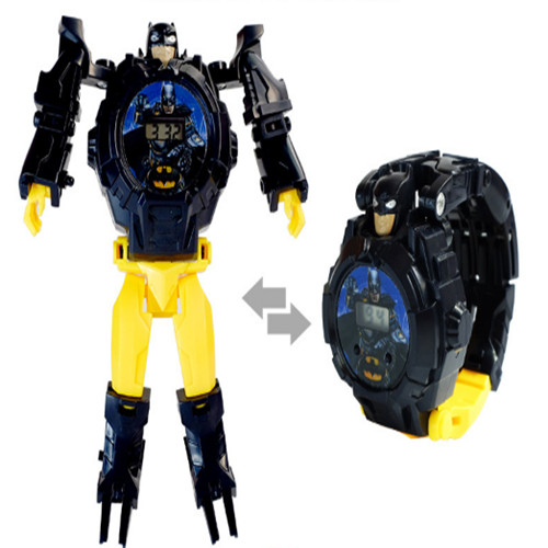 Đồng hồ robot biến hình-Đồng hồ siêu nhân dành cho Bé Trai/ Bé Gái - batman