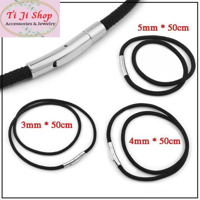 Dây chuyền dù thái 4ly , khóa gài inox vip không đen, không gỉ