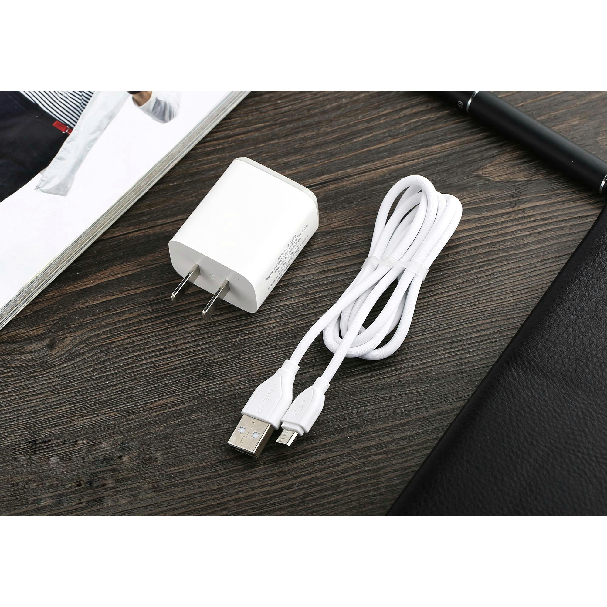 Bộ củ kèm cáp sạc nhanh 2.4A cổng Micro USB