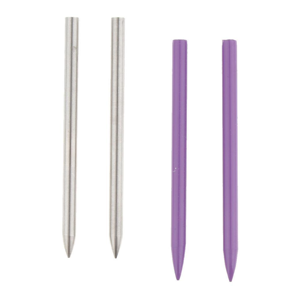 4-Pack Lacing Needles Stainless Steel Paracord Lacing Needles Bracelet Paracord Weaving Tool for Camping Hiking Travel Backpacking Survival