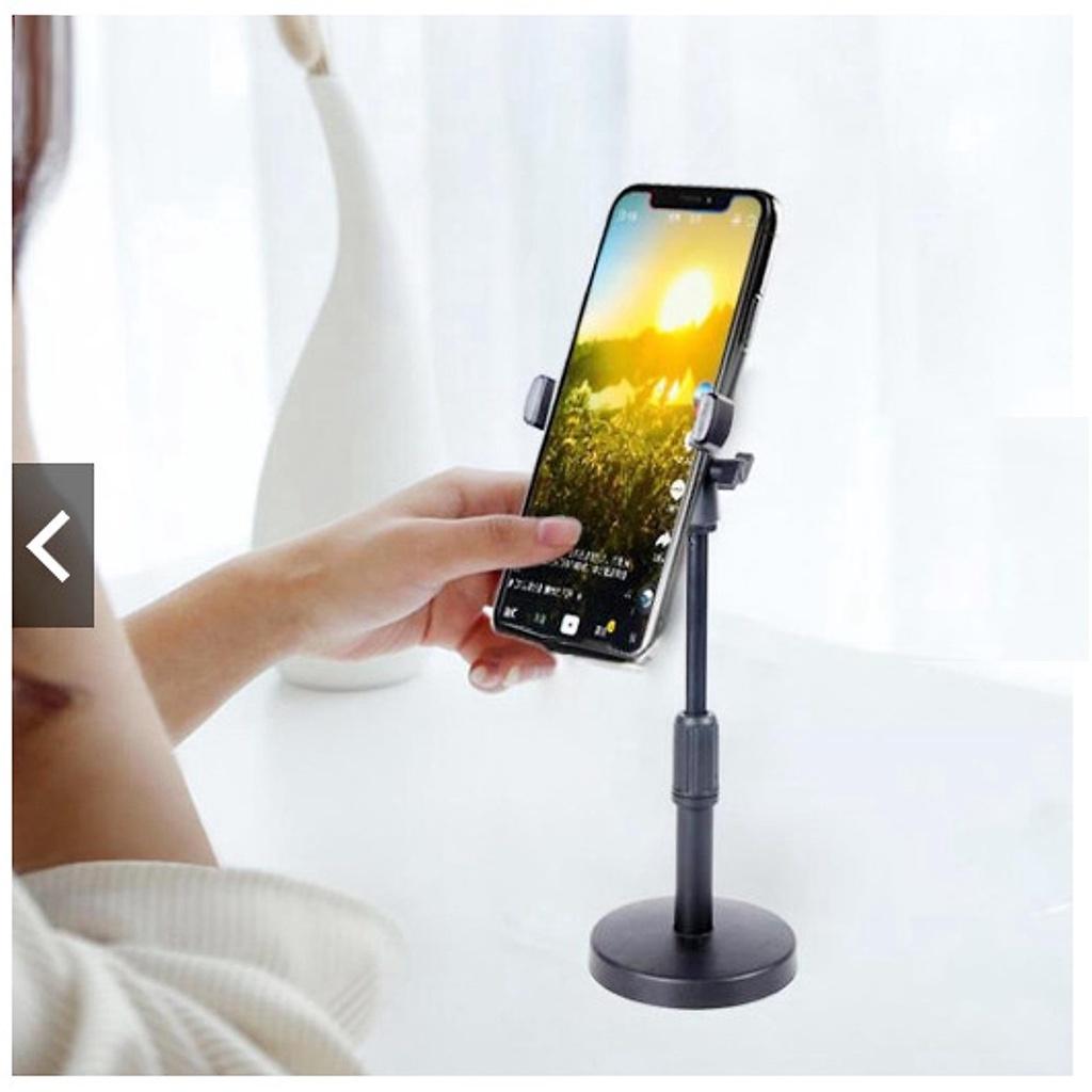Giá đỡ điện thoại để bàn, chân đến để bàn dùng livestream, quay video, ghi hình xoay 360 độ - Hàng Chính hãng miDoctor