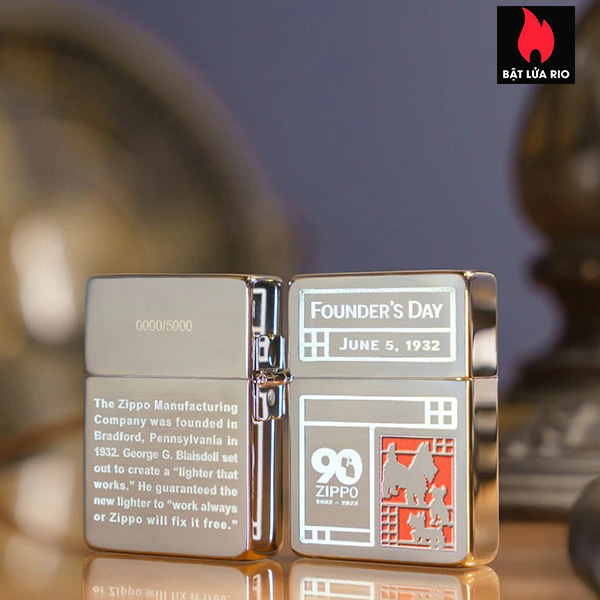 Bật Lửa Zippo 48167 – Zippo 2022 Founder’s Day Collectible