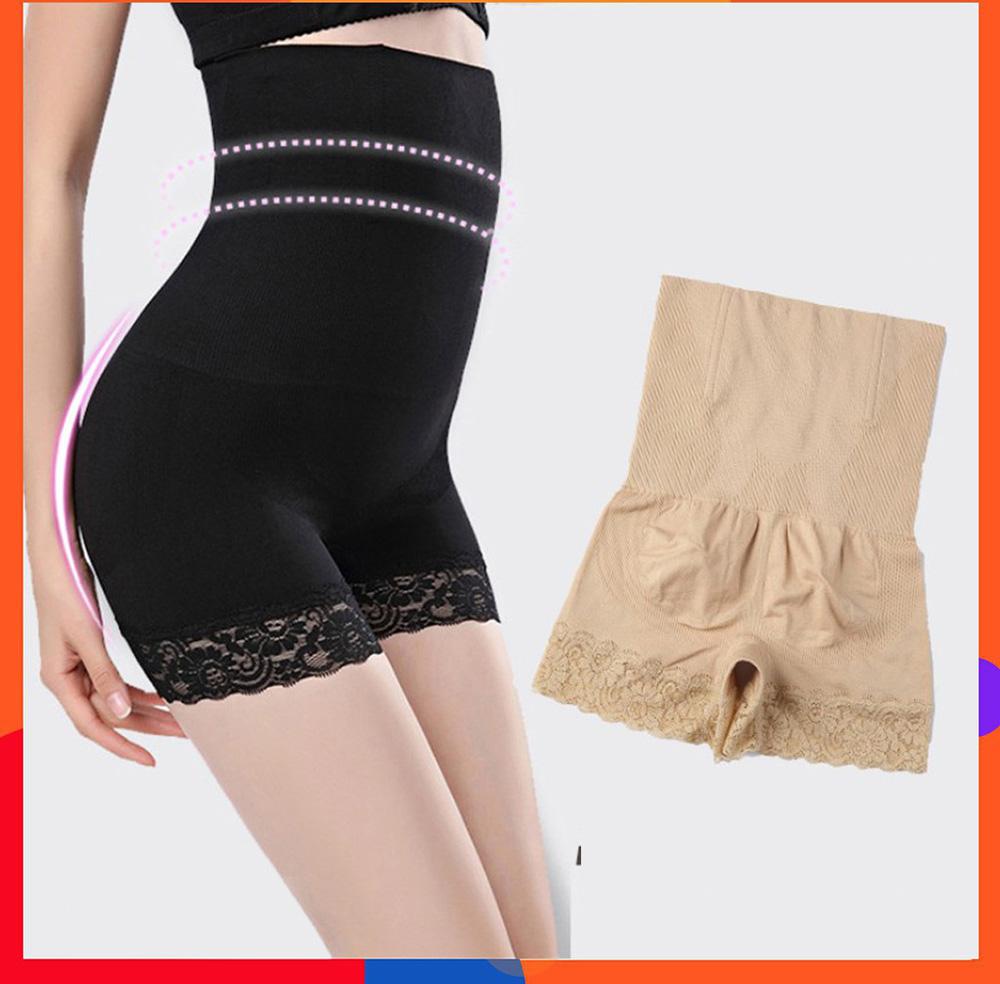 QUẦN GEN BỤNG MẶC VÁY DÁNG ĐÙI CHỐNG CUỘN VIỀN REN- QG180