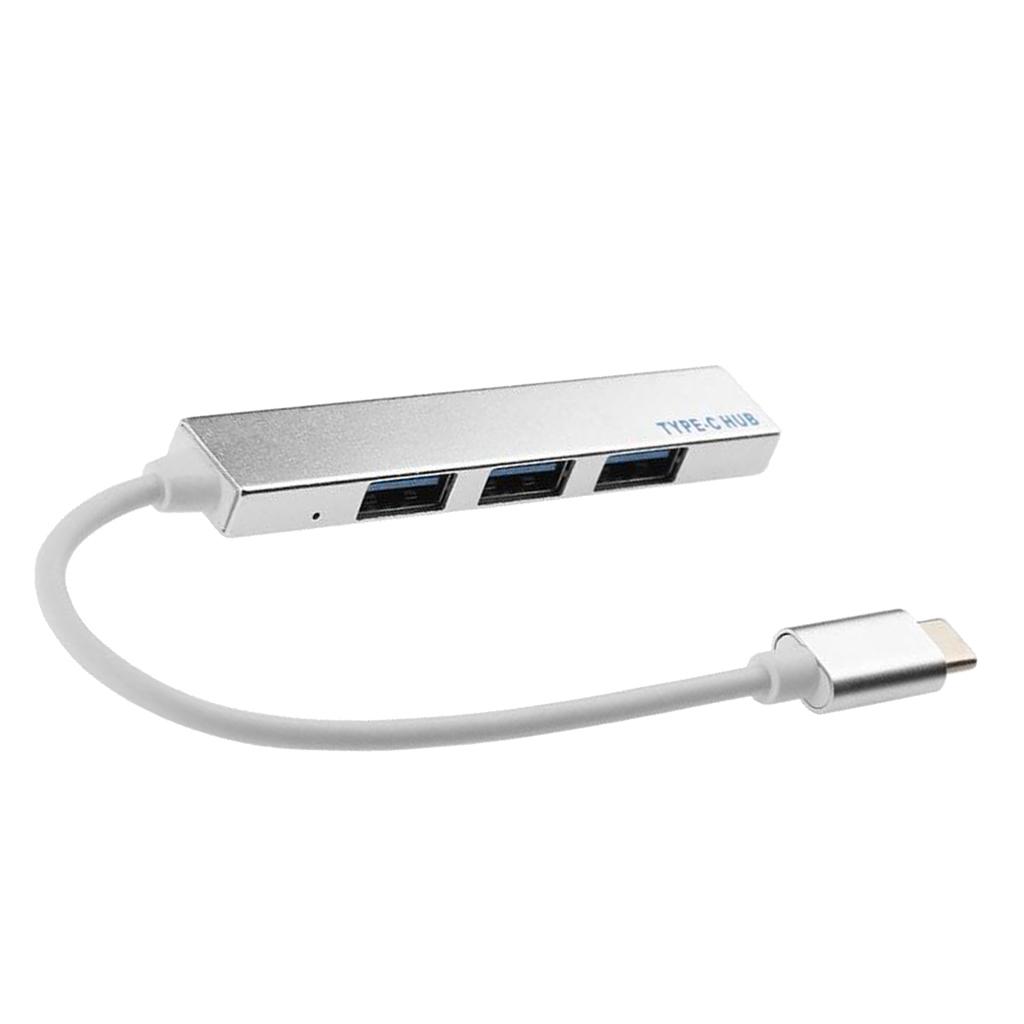 Type-C to USB3.0 4 Port Hub Box Splitter Power