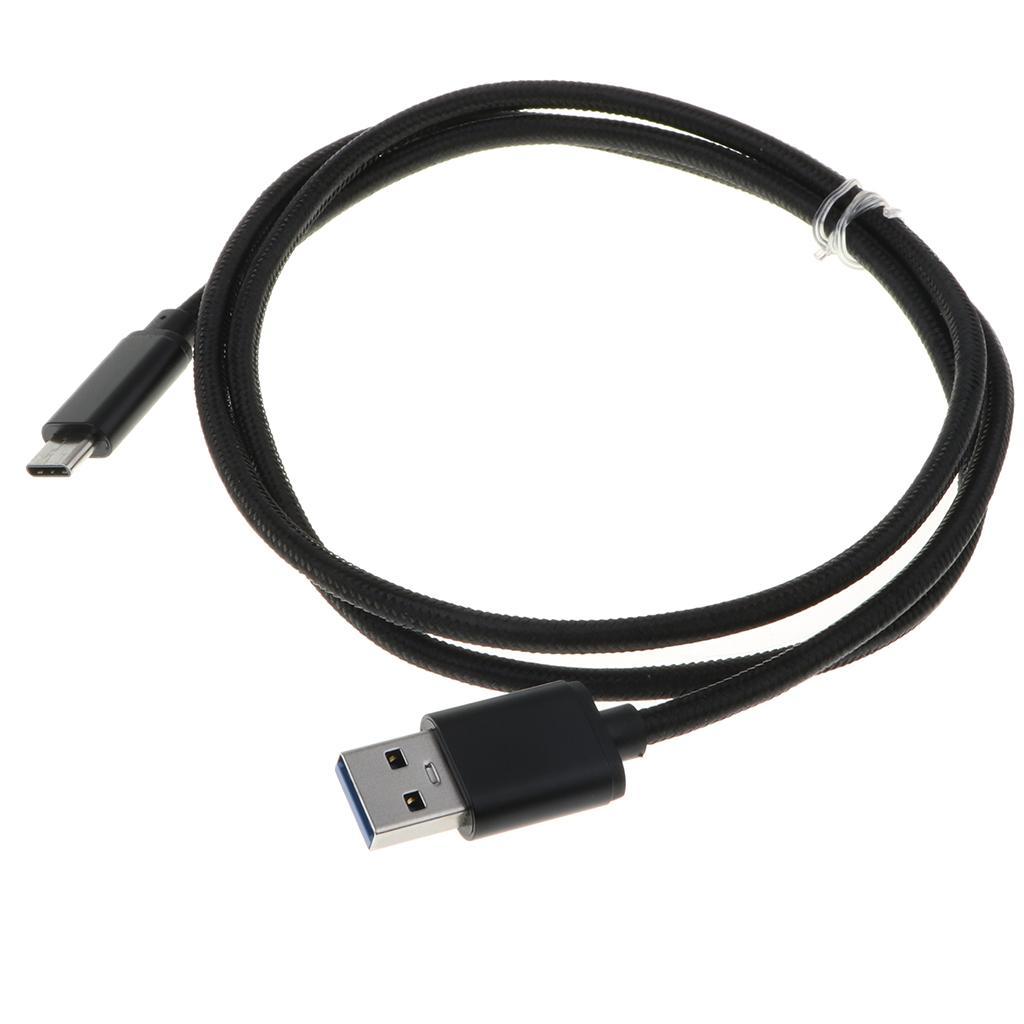USB Type-C Data Sync Fast Charge Cable for Samsung Phone Black