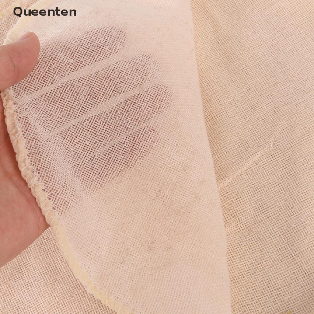 Queenten Cotton Cheese Cloth Fabric Muslin Strainer Soymilk Tofu Butter Draining Gauze QT