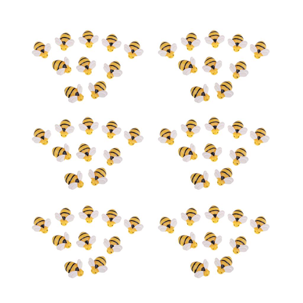 60 Chiếc Hình Ong Nhựa Flatback Tôn Dáng Cho Tự Làm Tóc Trẻ Em Phụ Kiện