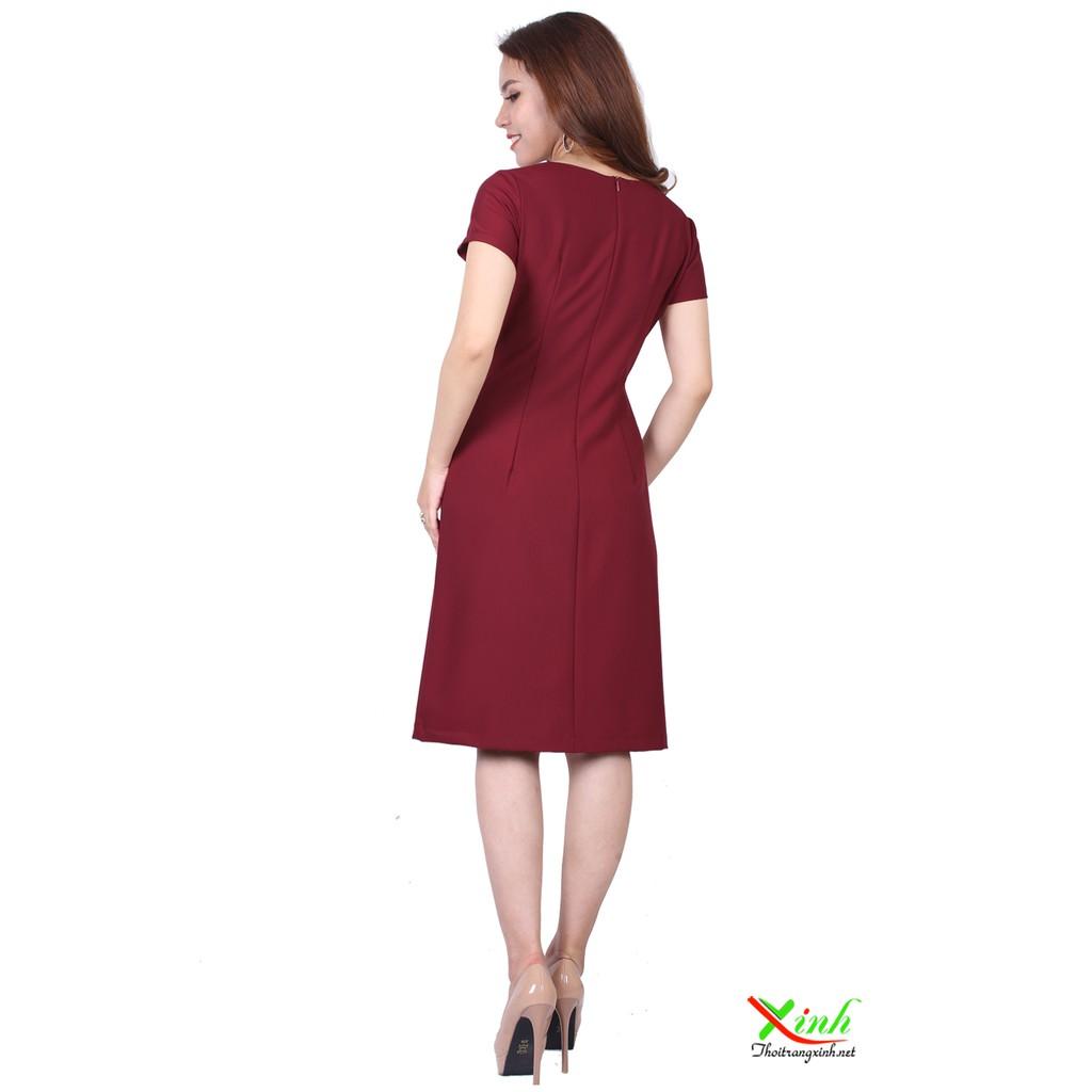 Đầm Suông Phối Cúc Siêu Thon Gọn DL437