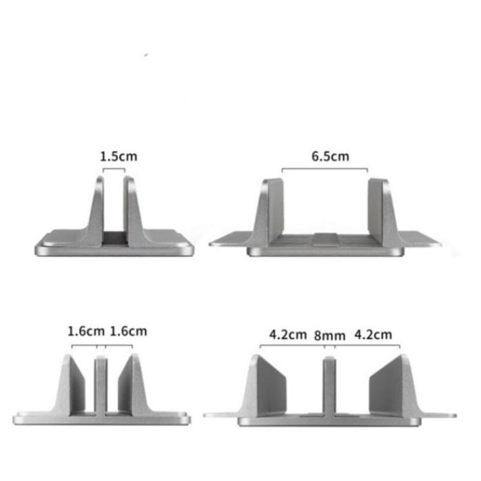 Kệ dựng kiêm Giá đỡ kiêm đế dựng đứng, điện thoại, Laptop, máy tính bảng  bằng nhôm nguyên khối