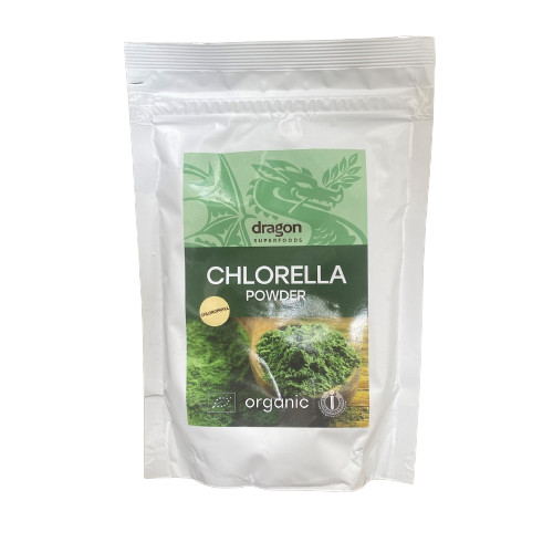 Bột tảo lục Chlorella hữu cơ Dragon Superfoods 200gr