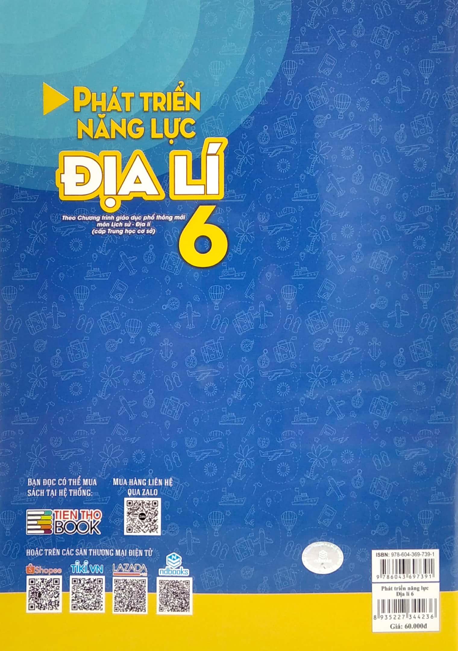 Phát Triển Năng Lực Địa Lí 6