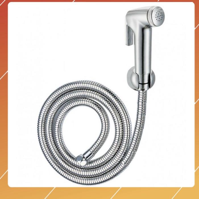 Vòi xịt vệ sinh cao cấp, kèm dây dẫn và đế cài