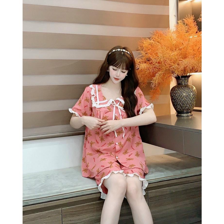 Bộ đồ bầu kết hợp sau sinh chất đũi freesize từ 45 đến 70kg