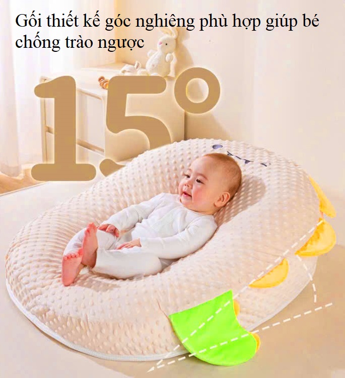 GỐI CHỐNG TRÀO NGƯỢC CHO BÉ SƠ SINH BABYLUX - PHIÊN BẢN PREMIUM CAO CẤP NHẤT