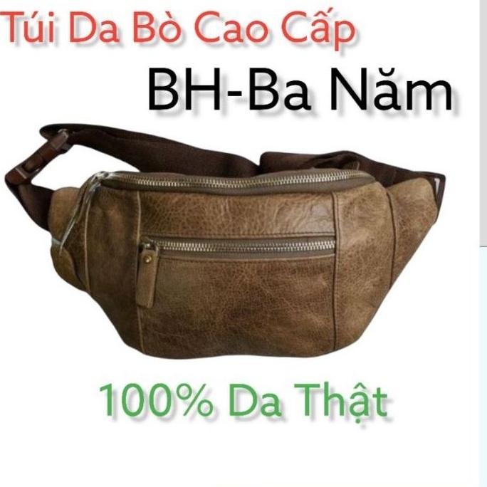 Túi da bò cao cấp CB03,Túi đeo chéo nam nử da thật 100% leather BH-36TH hàng chất da xịn bền đẹp/tặng quà rất sang trọng