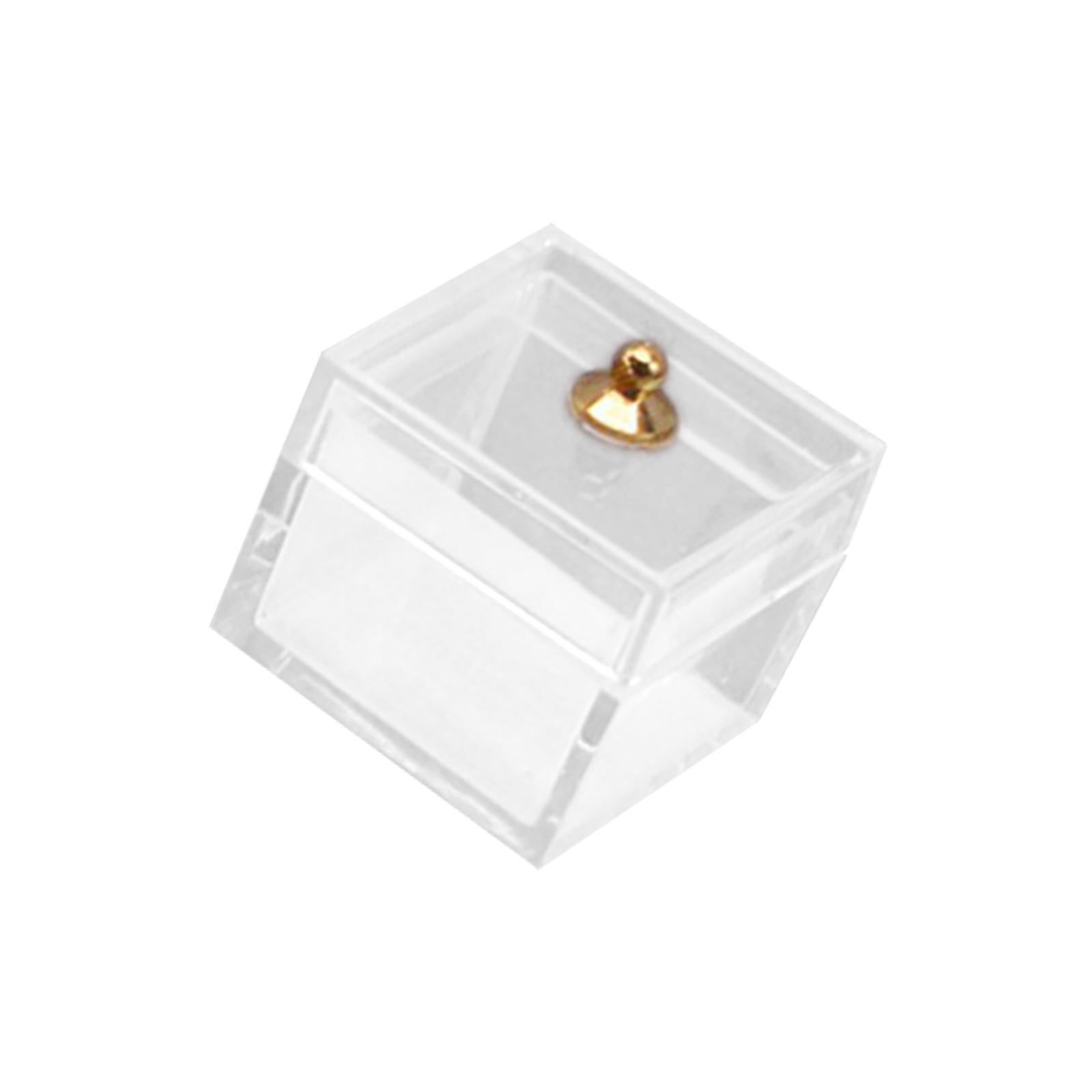 1/12 Doll House Miniature Statue Decoration Jewelry Box Dollhouse DIY Craft Decoration Accessories Miniature Doll Display Case for Handcraft