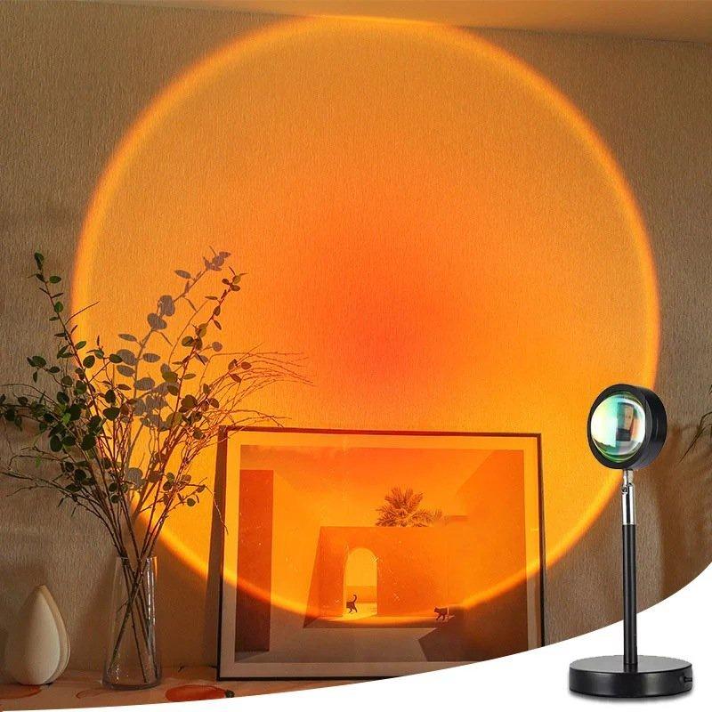 Đèn led hoàng hôn Q08- Đèn sunset cầu vồg tích hợp 4 màu trang trí nội thất, quán cafe, chụp hình,quay TikTok hot trend