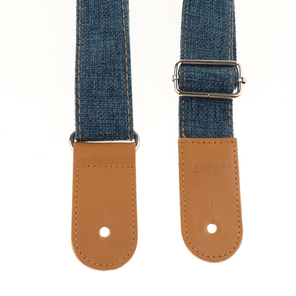 Adjustable Ukulele Strap Belt with PU Leather Ends for  Guitar -
