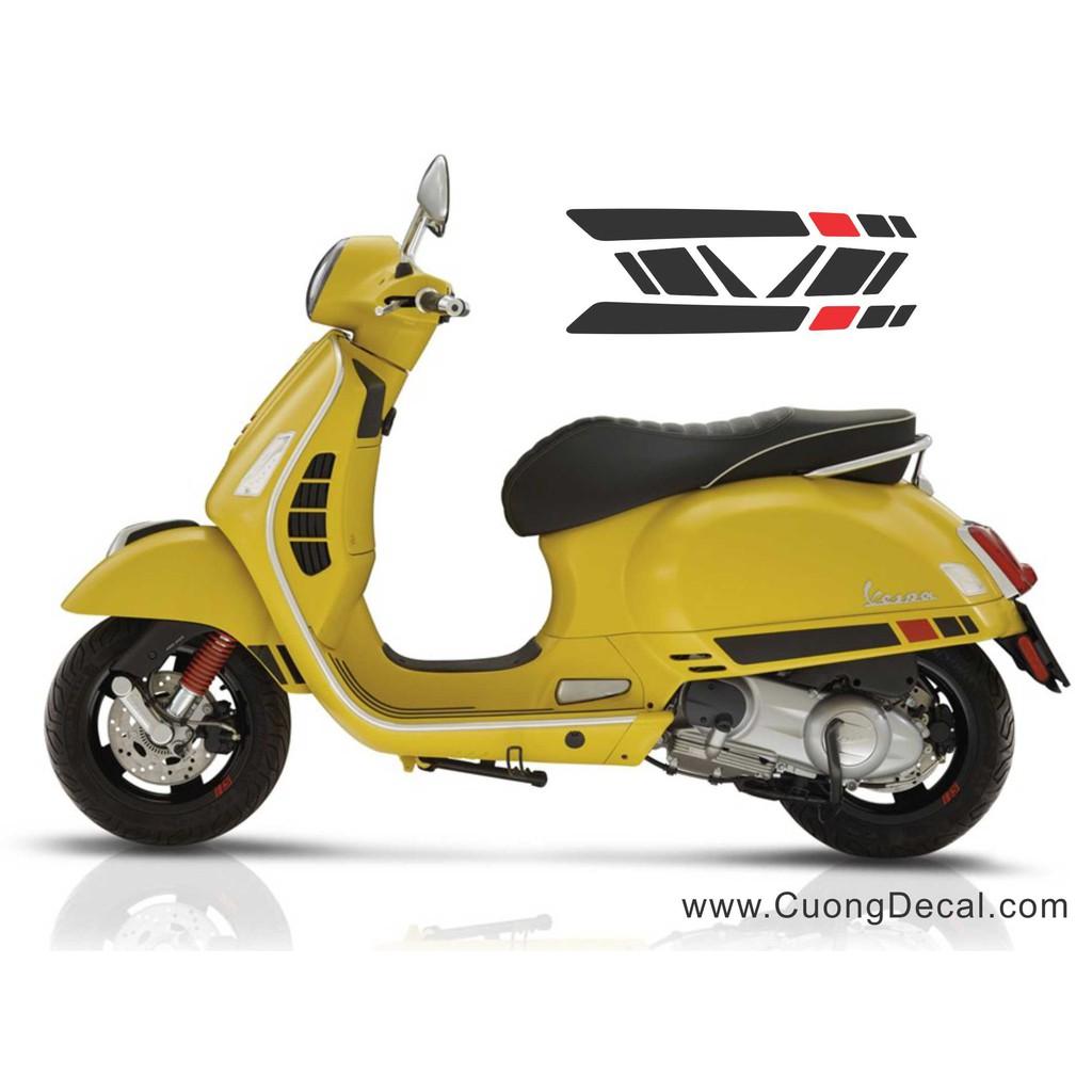 Decal tem xe Piaggio Vespa GTS V2