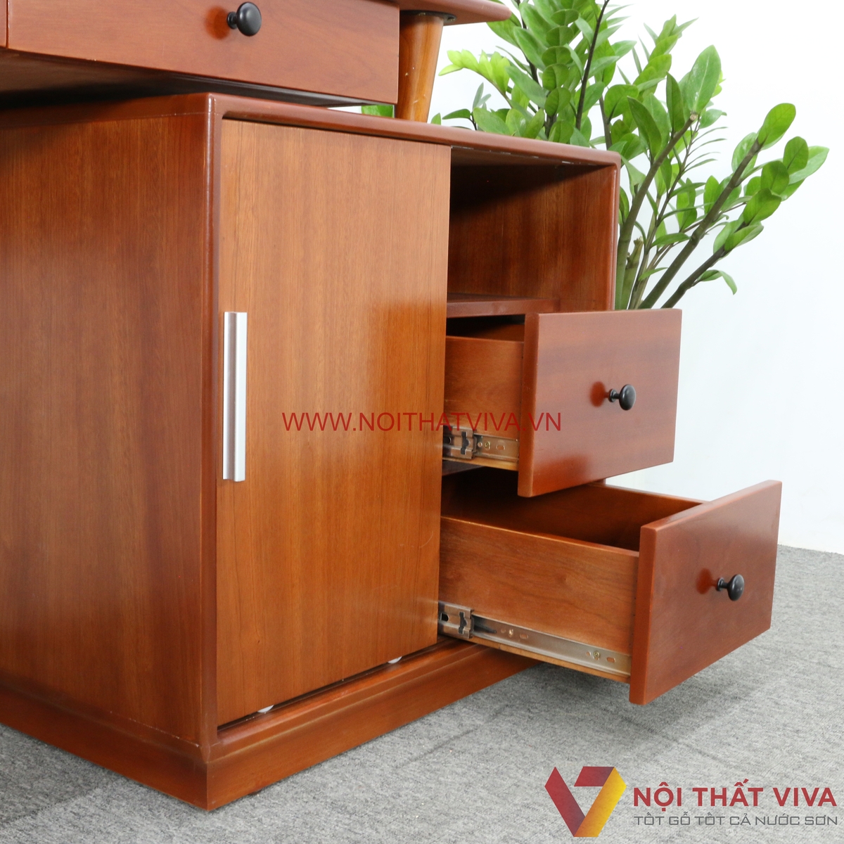 Bàn Làm Việc Tại Nhà Đơn Giản Kiêm Bàn Trang Điểm Tinh Tế Đẹp Giá Rẻ