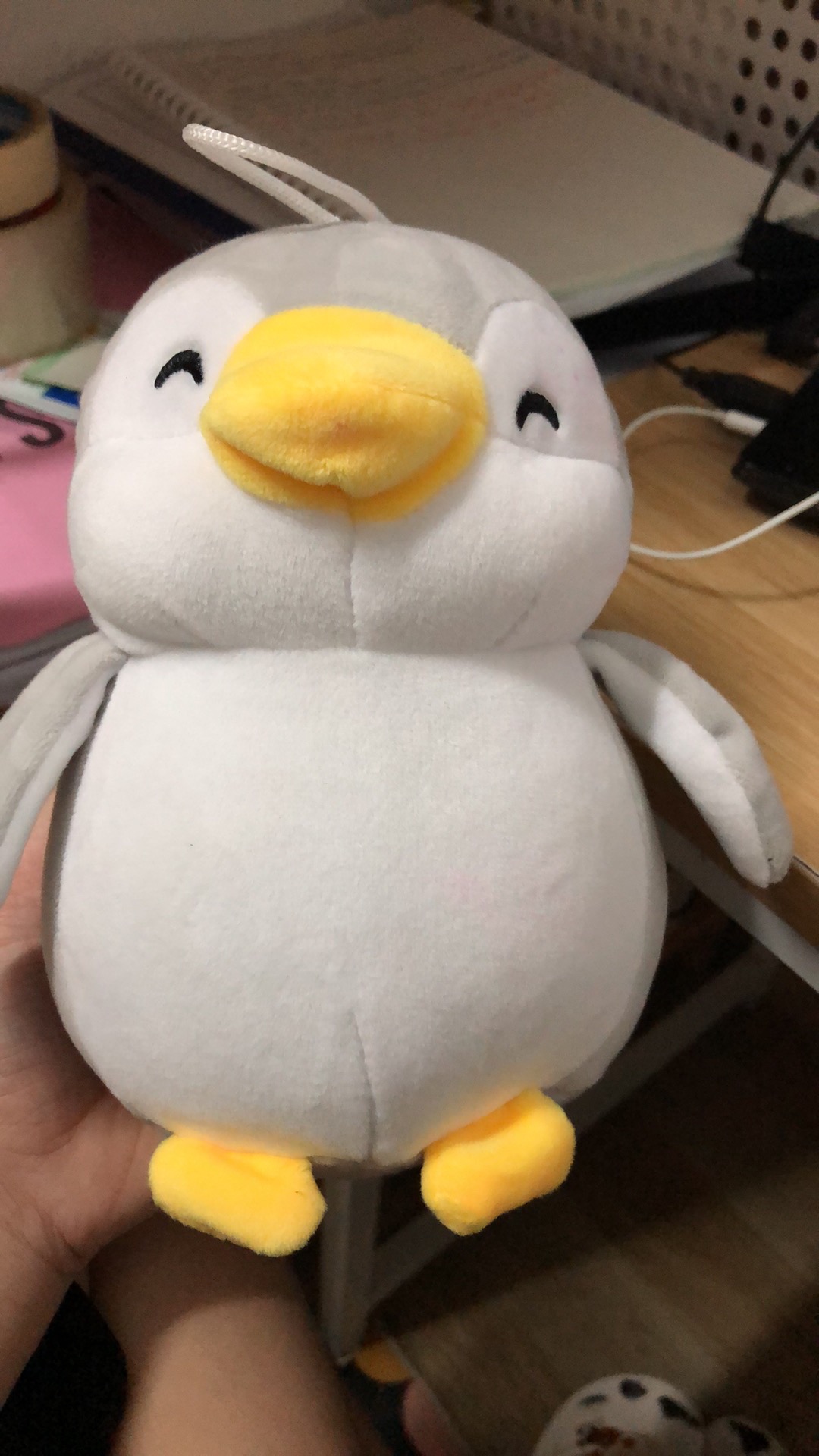 Gấu bông chim cánh cụt size 35cm vải miniso mềm mịn, an toàn, chuẩn form