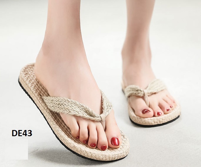 Dép giả cói quai cói nhạt unisex nam nữ