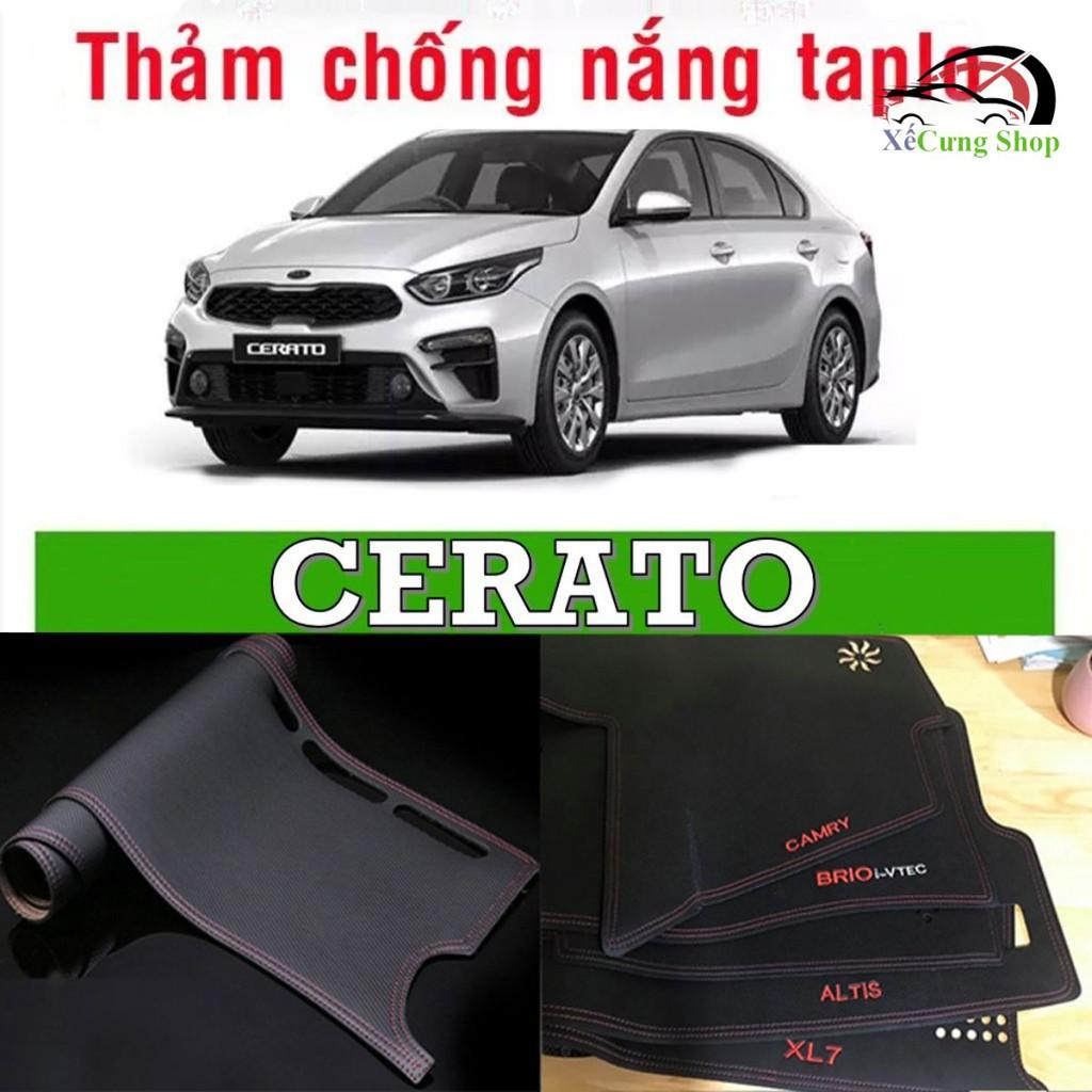 Thảm Taplo xe KIA: K3, Cerato - Da vân Carbon cao cấp