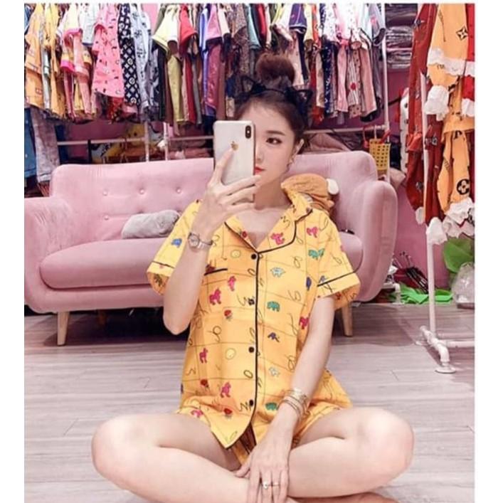 Bộ Pijama kate thái loại 1, ảnh thật