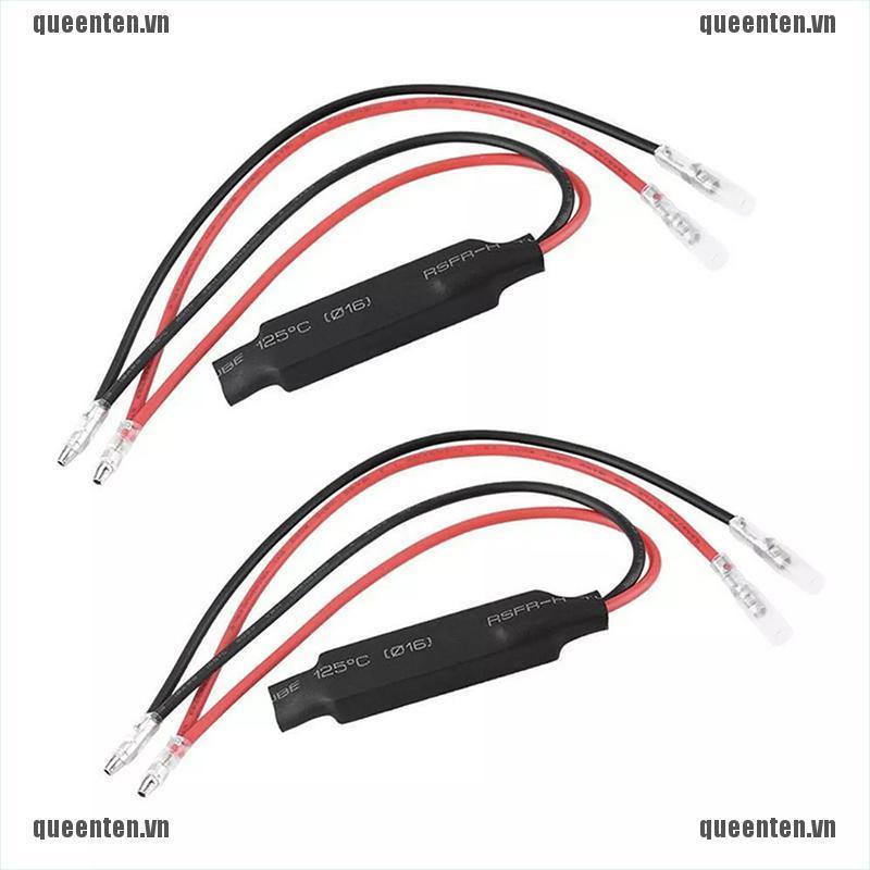 Universal Motorcycle LED Turn Signal Indicator Load Resistor Decoder QUVN