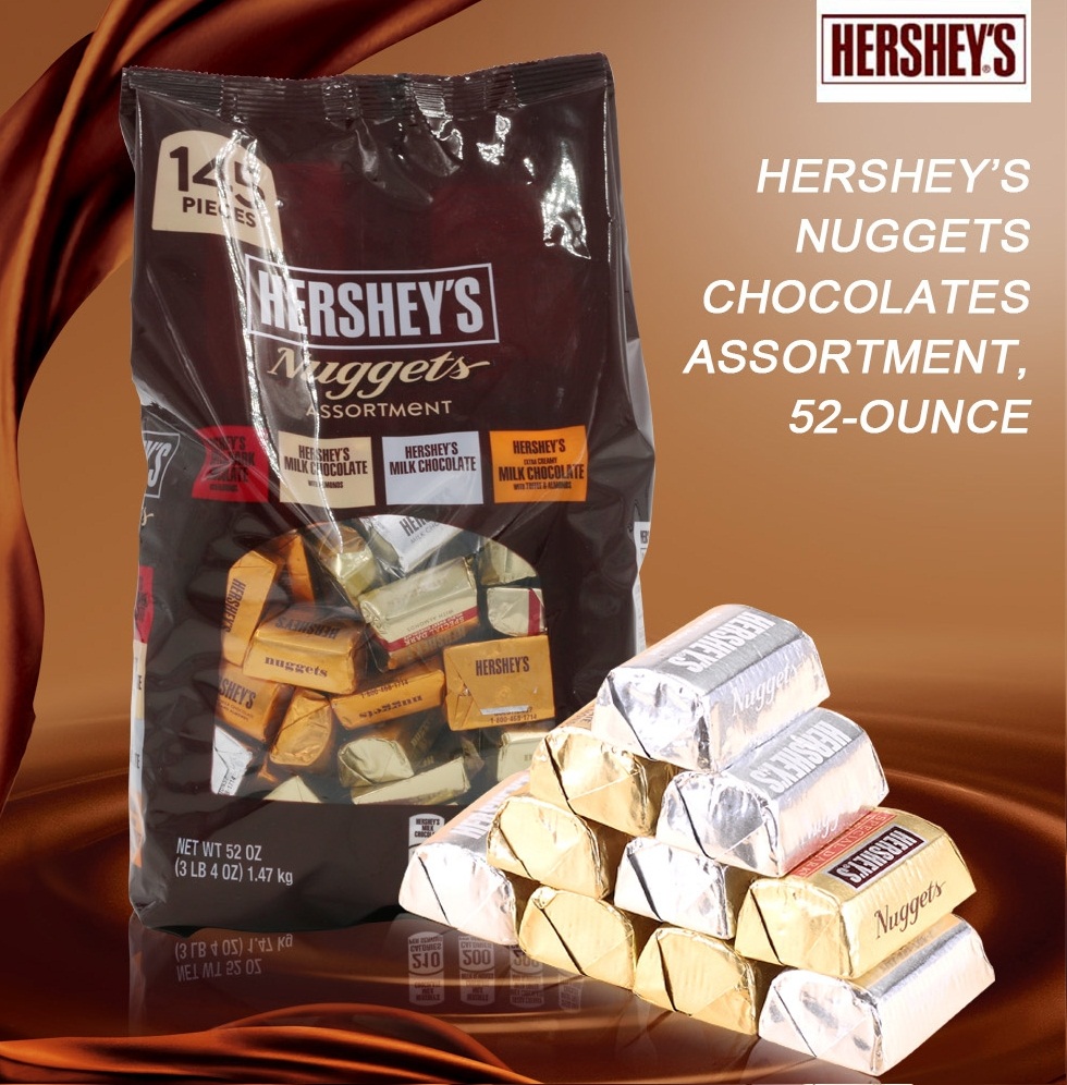 Kẹo Chocolate Hershey's Nuggets 1,47Kg Của Mỹ