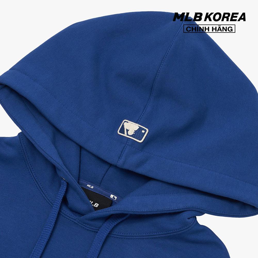 MLB - Áo hoodie tay dài phối mũ Cube Monogram Big Logo Overfit 3AHDM0424