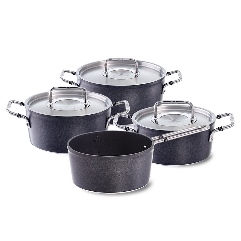 Bộ Nồi 4 Món Fissler Luno Black