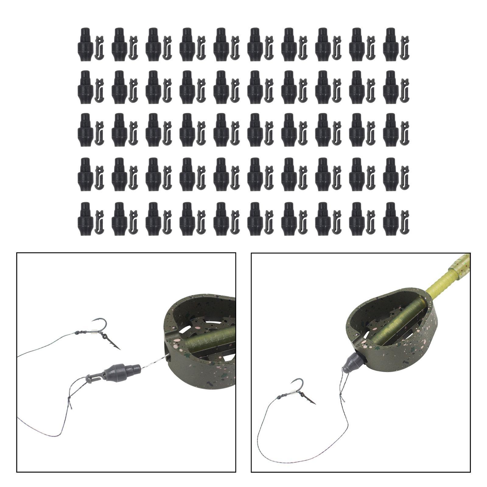 50 Pieces Method Feeder Bead Stop Beads Carp Fishing Method Feeder Connector Accessories Quick Change Beads for Lake Fishing